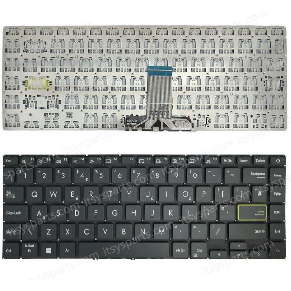 Keyboard Laptop Keyboard for Asus VivoBook S14 S433 S433EA S433EQ S433FA S433FL S433JQ US Black OEM(Ref.40894USNOFR) 