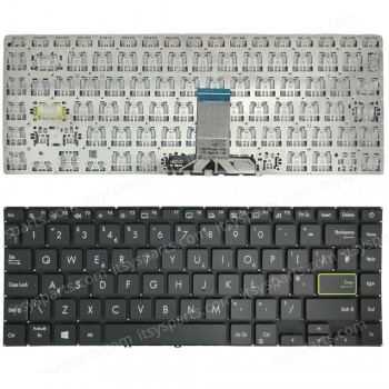 Keyboard Laptop Keyboard for Asus VivoBook S14 S433 S433EA S433EQ S433FA S433FL S433JQ US Black OEM(Ref.40894USNOFR) 
