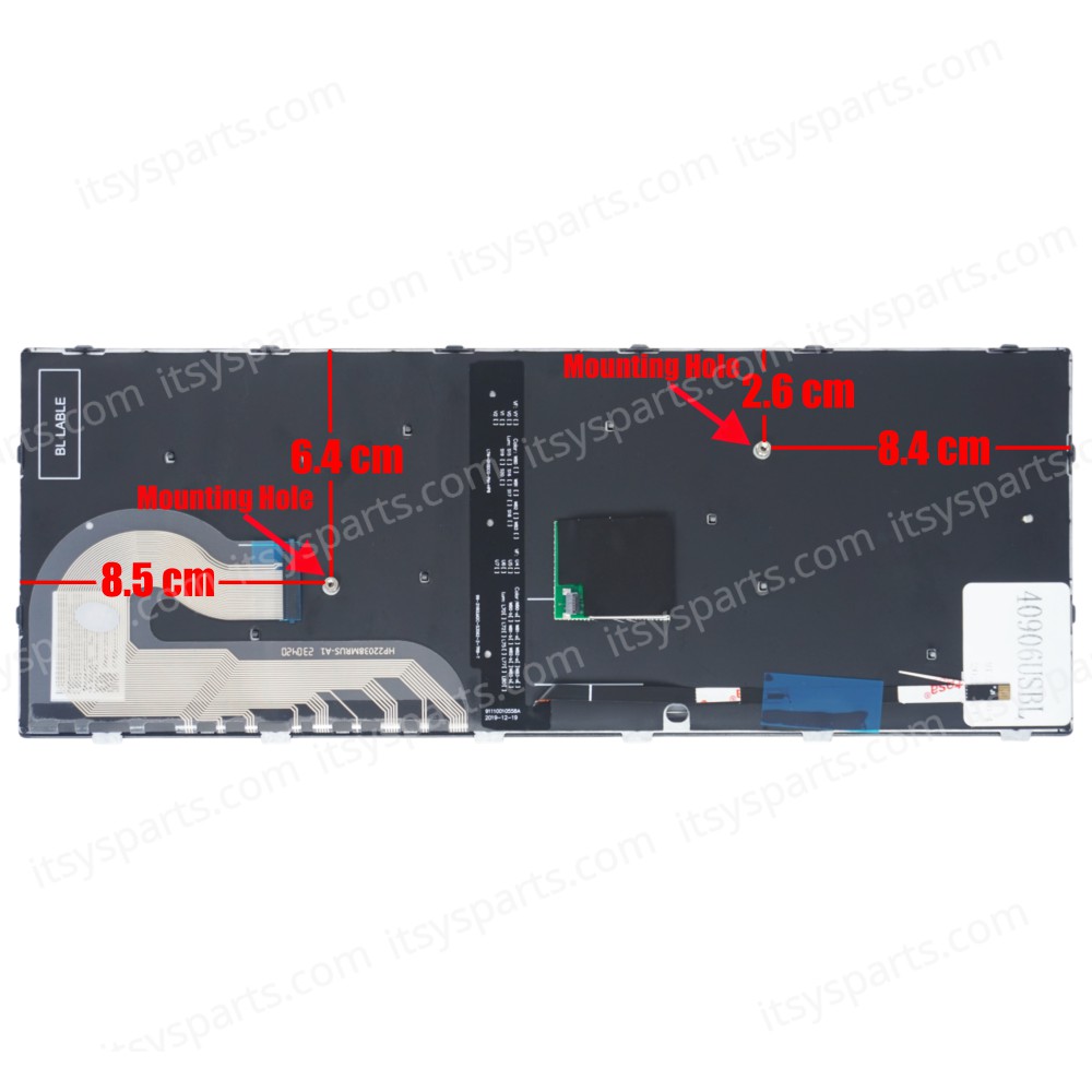 Keyboard Laptop Keyboard for HP EliteBook 840 G5 846 G5 745 G5 US Backlit Silver Frame W/Pointer OEM(Ref.40906USBL) 