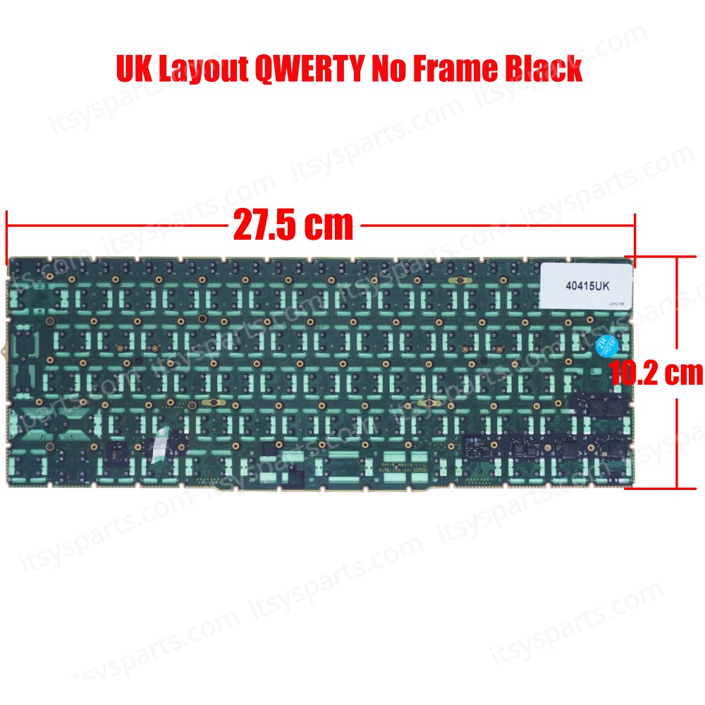 Laptop Keyboard for Laptop Apple Macbook Pro 13" A1708 Year 2016 2017 (SKU.40415UK)