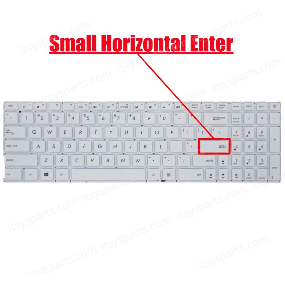 Laptop Keyboard ASUS R540SA-XX040 R540SA R540S R540SC US No frame White OEM(Ref.40382USWHITE)