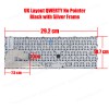 Keyboard Laptop Keyboard for HP EliteBook 840 G5 846 G5 745 G5 UK Silver Frame No Pointer OEM(Ref.40906UKNOPOINTER) 