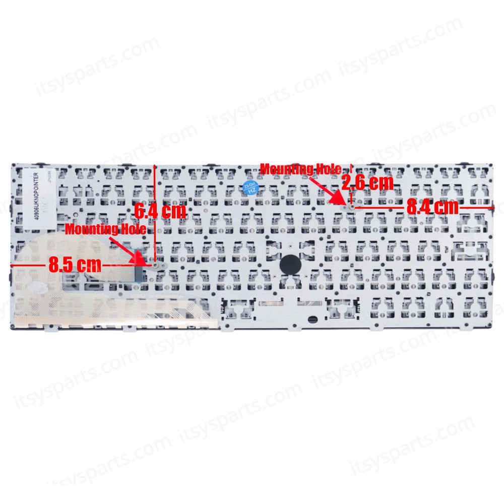 Keyboard Laptop Keyboard for HP EliteBook 840 G5 846 G5 745 G5 UK Silver Frame No Pointer OEM(Ref.40906UKNOPOINTER) 