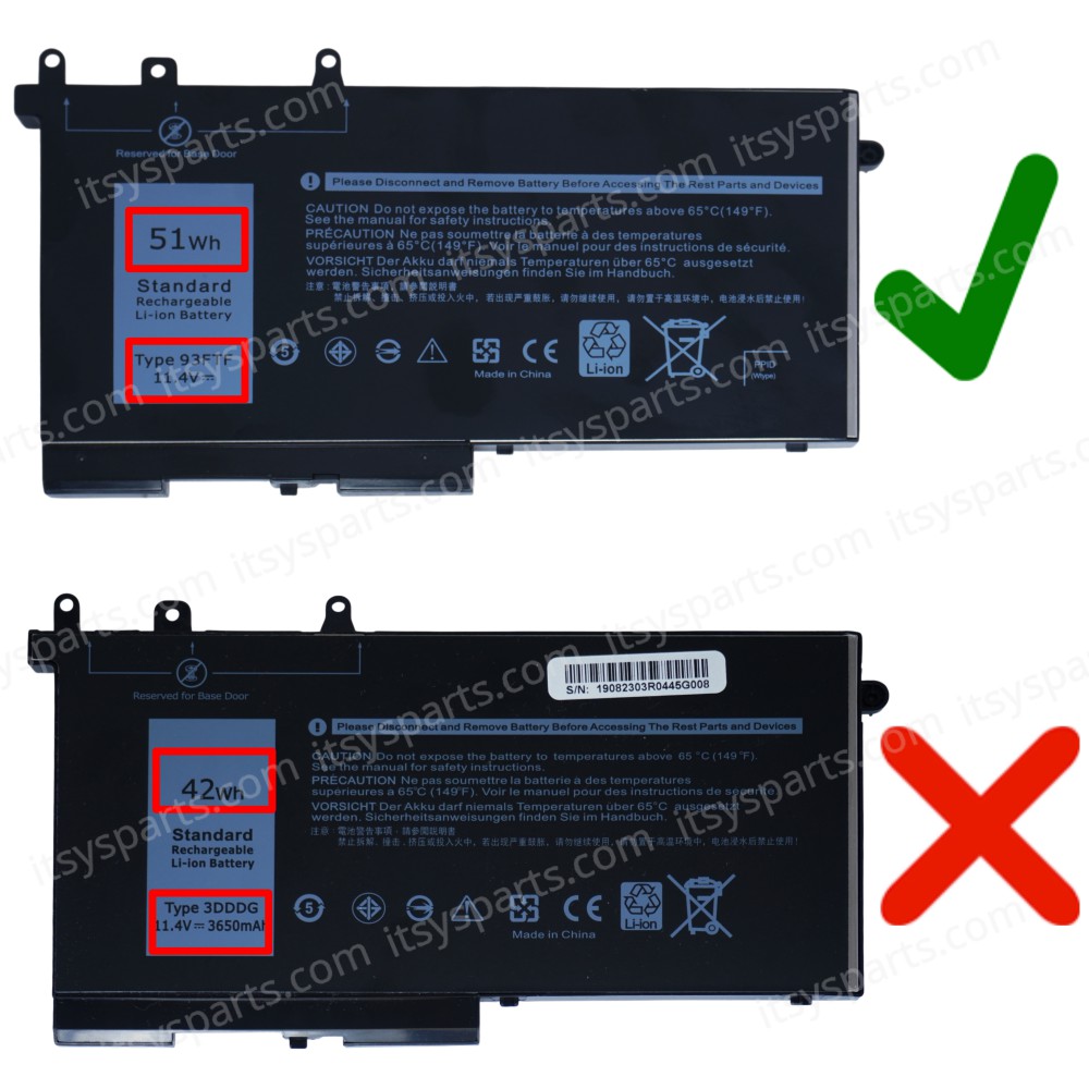 Laptop Battery for Dell Latitude 5280 5480 5490 5580 5590 5491 5591 5495 Series ( SKU.1-BAT0445 )