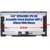 Laptop Screen monitor 14.0" 1920x1080 FHD ADS LCD EDP 30pins Touch with Bezel Glossy ( SKU.1-SCR0232BEZEL )