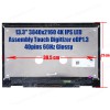 Laptop Screen monitor for HP ENVY 13-ag0045AU 6CH38PA 13-ag0046AU 6CH40PA 13-ag0047AU 6HS17PA 13-ag0048AU Assembly Touch Digitizer 13.3" 3840x2160 UHD 4K IPS LED 60hz eDP1.3 40pins ( SKU.1-SCR0166 )