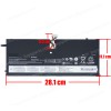 Laptop Battery - Battery for Lenovo ThinkPad X1 3444 3448 3448 3460 X1C ASM 45N1070 45N1071 14.8V 3110mAh 46Wh with 9 pins ( Ref.No. 1-BAT0455 )