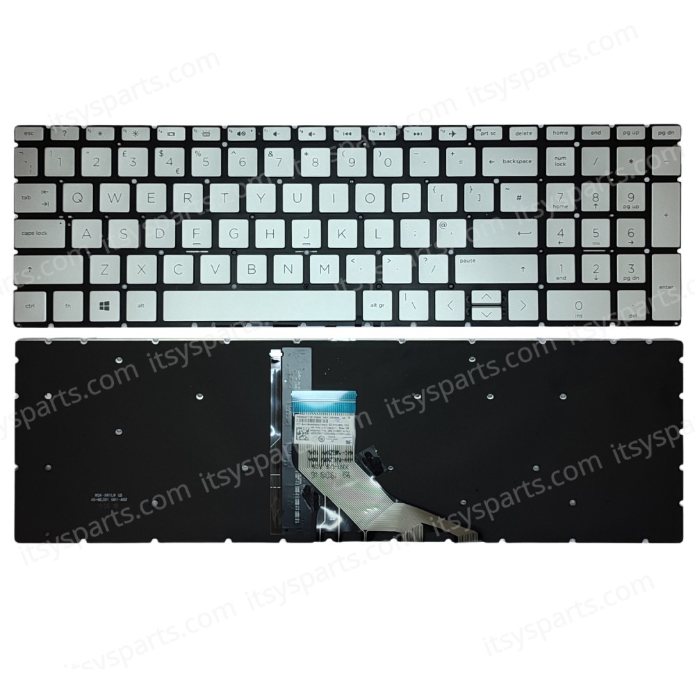 Laptop Keyboard HP 15-CS0010DS 15-CS0010NR 15-CS0012CL 15-CS0020CA 15-CS0022CL (Ref.40549USSILBL)
