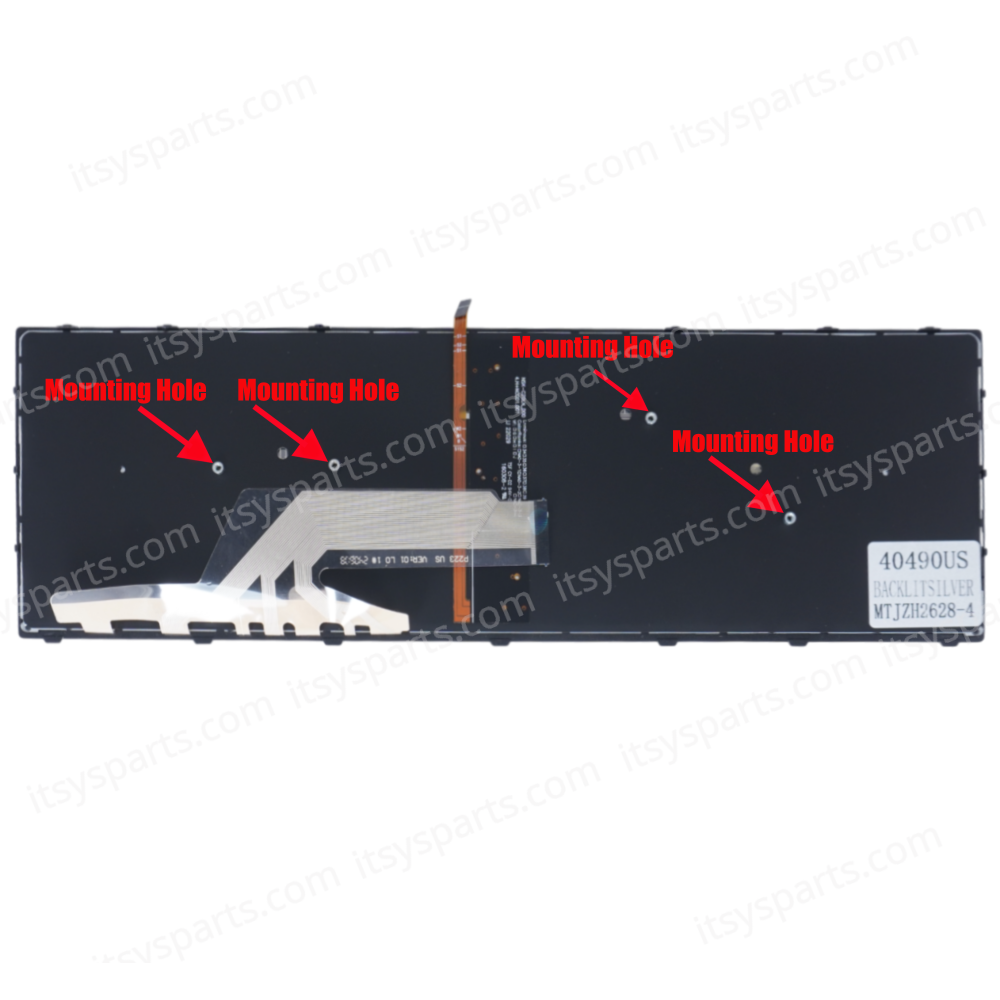 Keyboard Laptop Keyboard for HP Probook 450 G5 455 G5 470 G5 L01027-001 L01028-001 L01027-041 US Backlit Silver ( Ref.40490USBACKLITSILVER )