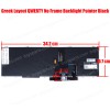 Greek Laptop Keyboard for Dell Latitude 5500 5501 5510 0MMH7V-DFH00 0MMH7V NSK-EX0BC PK132FA1B00 GR No Frame Backlight Pointer Black ( SKU.40623GRBACKLIT )