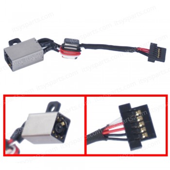DC Power Jack Socket for Laptop Dell Latitude 13-7000 13-7350 7347 7348 7350 7351 P58G001 DC30100ST00 A14891-GT074 with cable 4.5cm 5pins ( Code 3974 )