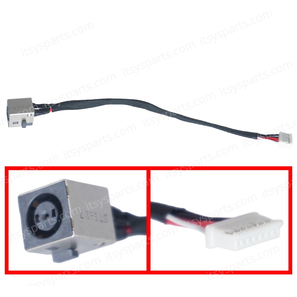 DC Power Jack Socket for Laptop Dell Latitude 14 TDP-105HSR2-D-102-J 150526 160310 105HSR2 with cable 14.5cm 7pins ( Code 3975 )