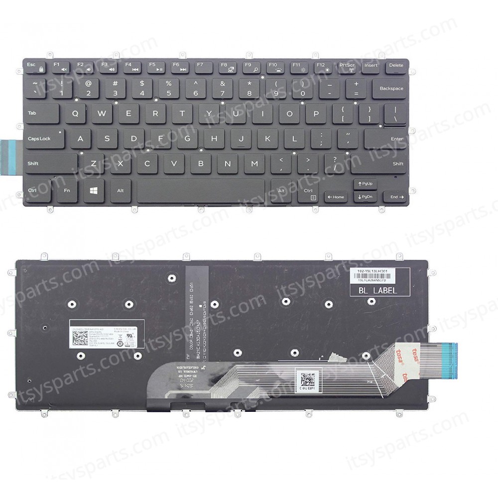 Keyboard - Laptop Keyboard for Dell Vostro 14 5468 5471 3480 3481 3490 Latitude 3390 0M9DMK US No Frame ( Code 40482USNOFRAME )