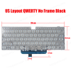 Keyboard Keyboard Laptop for Huawei MateBook D14 D15 Boh-WAQ9R WAQ9HNR WAQ9HNL WAP9HNR NbB-WAH9 WAH9P WAE9P WAQ9R Nbl-WAQ9R US No Frame Black ( Ref.40910US )