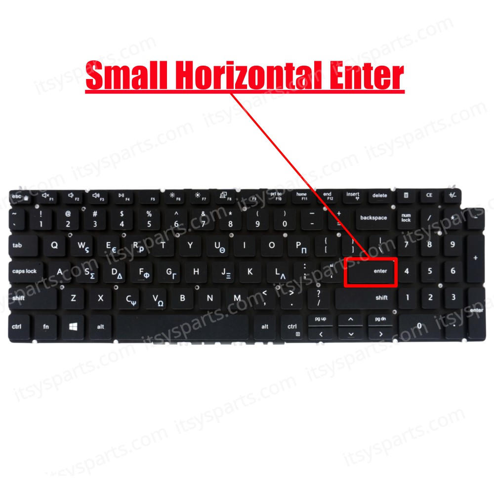 Greek Laptop Keyboard for Dell Latitude 3510 Dell Vostro 15 3500 3501 00WNM6 0WNM6 GR Black ( Code 40667GR )