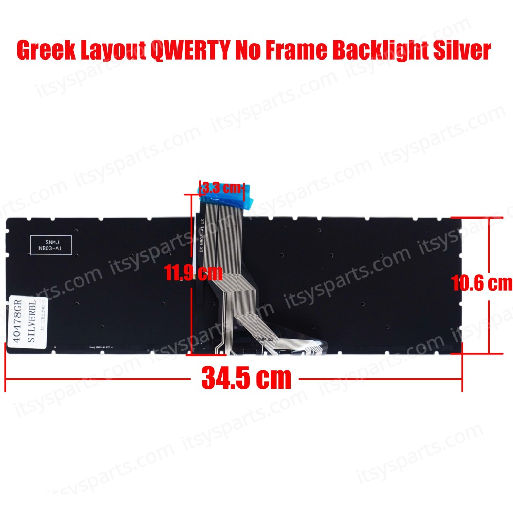 Greek Laptop Keyboard for HP 15-BS 15-BS000 15-BS100 17-AK 17-AE 17-BS 15-CC 15-BW 15q-BU AP204000E00 925008-001 GR No Frame Backlit Silver ( Ref.40478GRSILVERBL ) Greek Laptop Keyboard for HP 15-BS 15-BS000 15-BS100 17-AK 17-AE 17-BS 15-CC 15-BW 15q-BU AP204000E00 925008-001 GR No Frame Backlit Silver ( Ref.40478GRSILVERBL )