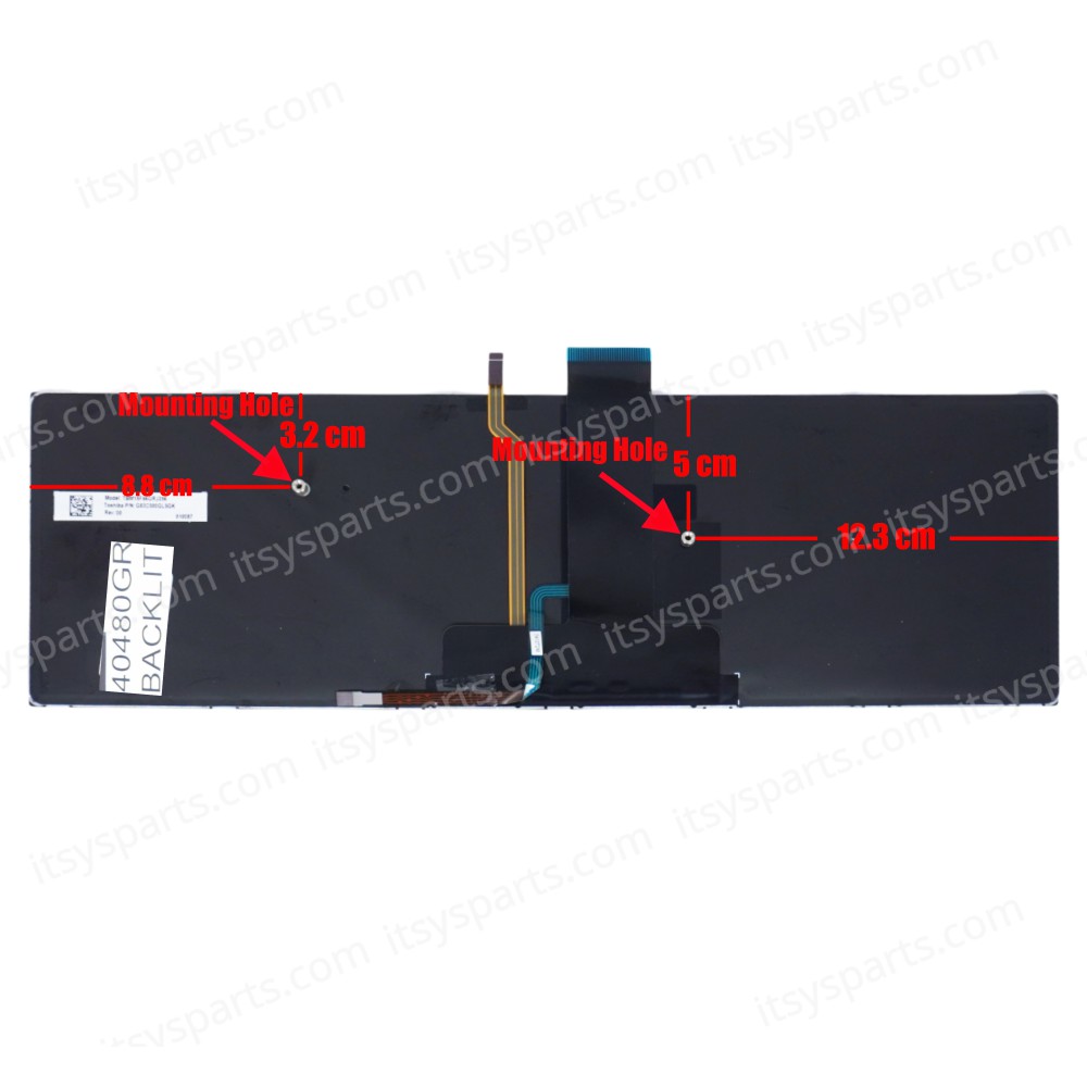 Greek Laptop Keyboard for Toshiba Satellite Pro R50-C Tecra A50-C Z50-C G83C000GL5GK GR Backlit Pointer Black ( Ref.40480GRBACKLIT )