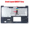 Greek Laptop Keyboard Palmrest for Asus Notebook X Series X553SA X553MA 13NBO04XLP04024-1 13NB04I1P05012-1 X751LD-TY052H 0KNB0-612RUS00 NSK-USA0L GR Gray ( Ref.40381GRPALM )