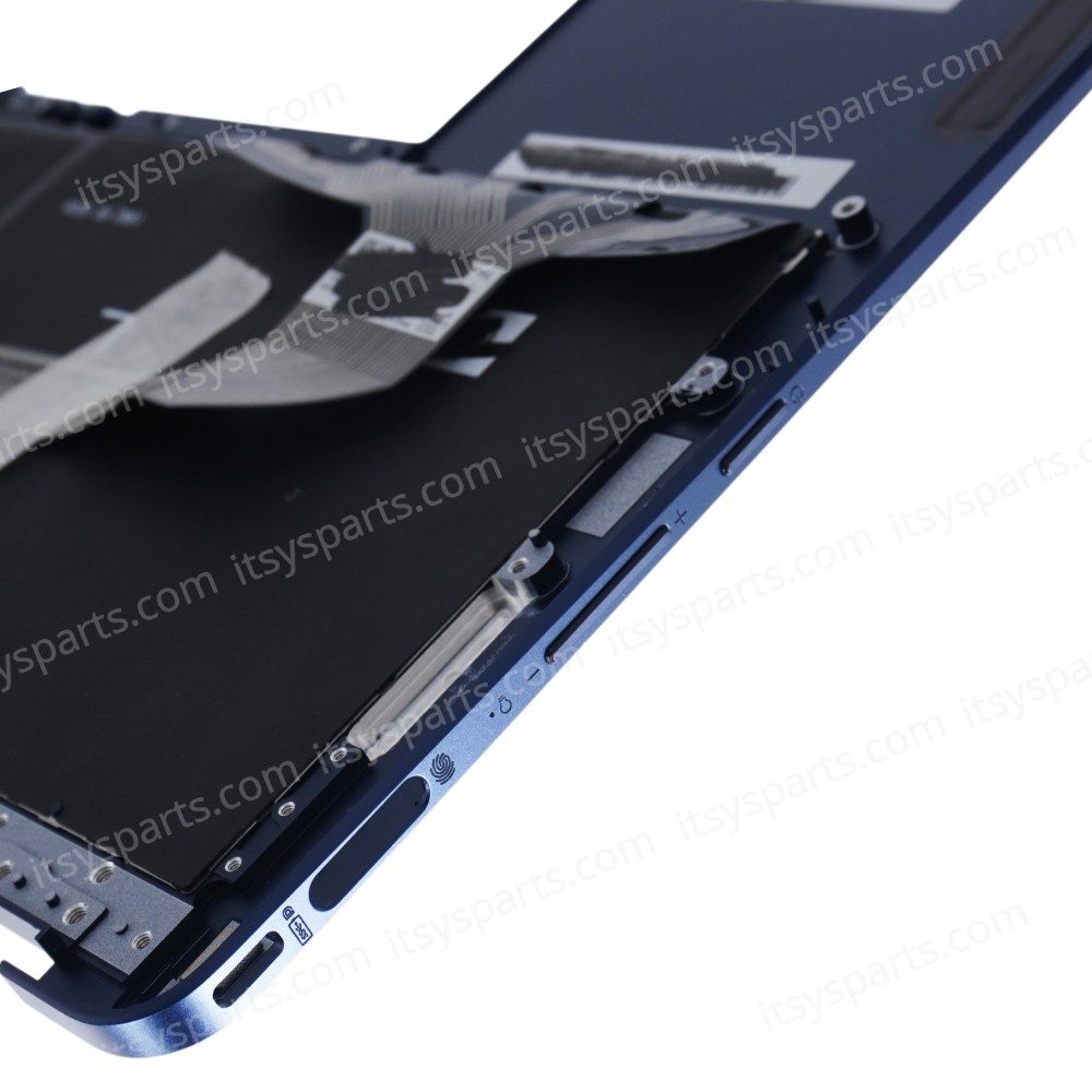 Greek Laptop Keyboard Palmrest for Asus ZenBook Flip S UX370 UX370UA UX370UAF UX370UAR GR Backlit Dark blue ( Ref.No.40644GRBLUEBLBLPALM )