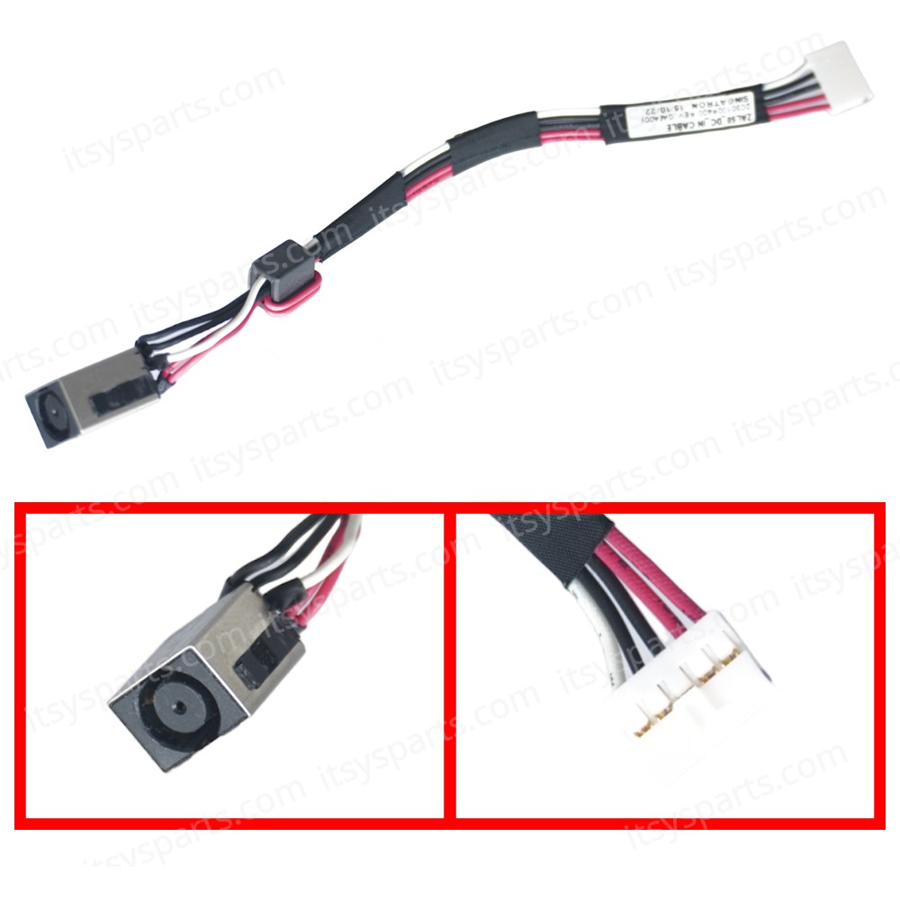 DC Power Jack Socket for Laptop Dell Latitude 3450 DC30100R400 RP8D4 0RP8D4 CN-0RP8D4 DC30100RF00 with cable 13cm 5pins ( Ref.3976 )