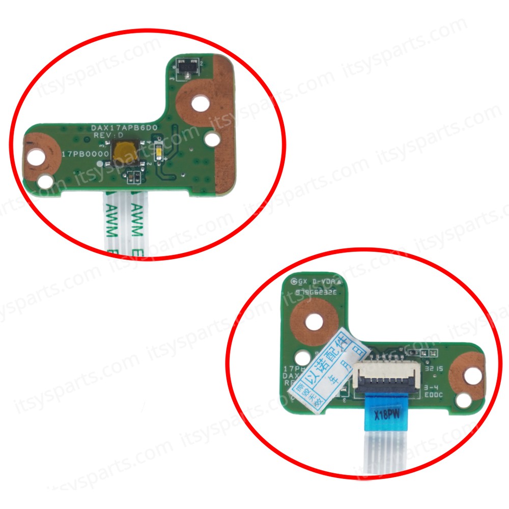 Start Button - Power Button Board for Laptop HP Envy Notebook 17-S010NR P4W26UA 17-S010NR P4W26UAR 17-S013CA W8X31UA DAX17APB6D0 DAX17PB1AD0 809310-001 809310001 with cable ( Code 1-BRD144 ) Start Button - Power Button Board for Laptop HP Envy Notebook 17-S010NR P4W26UA 17-S010NR P4W26UAR 17-S013CA W8X31UA DAX17APB6D0 DAX17PB1AD0 809310-001 809310001 with cable ( Code 1-BRD144 )