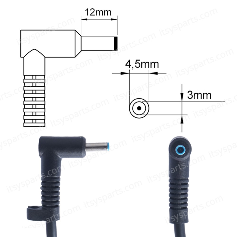 Laptop Power Supply - AC Adapter Charger for HP OMEN 15-dh0005la 15-dc1025cl 15-dc0000 Series TPN-DA10 TPN-CA23 ADP-200HB 200W 19.5V 10.3A 4.5mm*3.0mm Notebook Charger ( Ref.60252 )