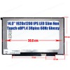Laptop Monitor - Screen monitor for HP ENVY 14-eb0503TU 4V9S1PAR 4V9S1PA NE140WUM-N61 14.0'' 1920x1200 WUXGA IPS LED 72% NTSC Slim Non Touch eDP1.4 30pins 60Hz Matte ( Ref.1-SCR0305 )