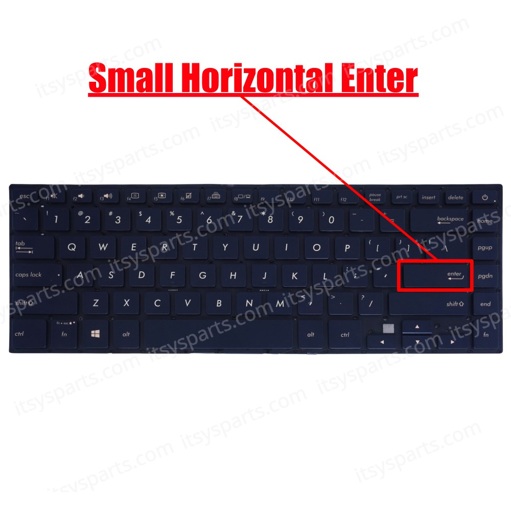 Keyboard - Laptop Keyboard for Asus Zenbook UX580 UX580U UX580GD 0KNB0-4629FS00 AEBKH%02010 9Z.NDXBQ.B0P NSK-WKBBQ 0KNB0-4628UI00 AEBKHR01010 US Backlight Dark Blue ( Ref.40646USBL )