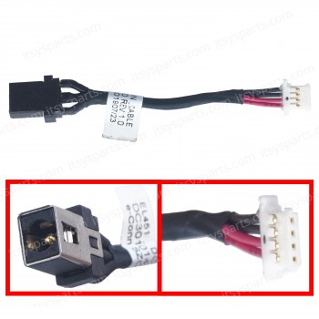 DC Power Jack Socket for Lenovo IdeaPad C340-14API C340-14IML C340-14IWL Flex 5-1470 EL451 DC301014I00 REV 1.0 DC301014J00 DC301010200 5C10S29896 5C10N78540 with 5.6cm 4pins ( Ref.3991 )