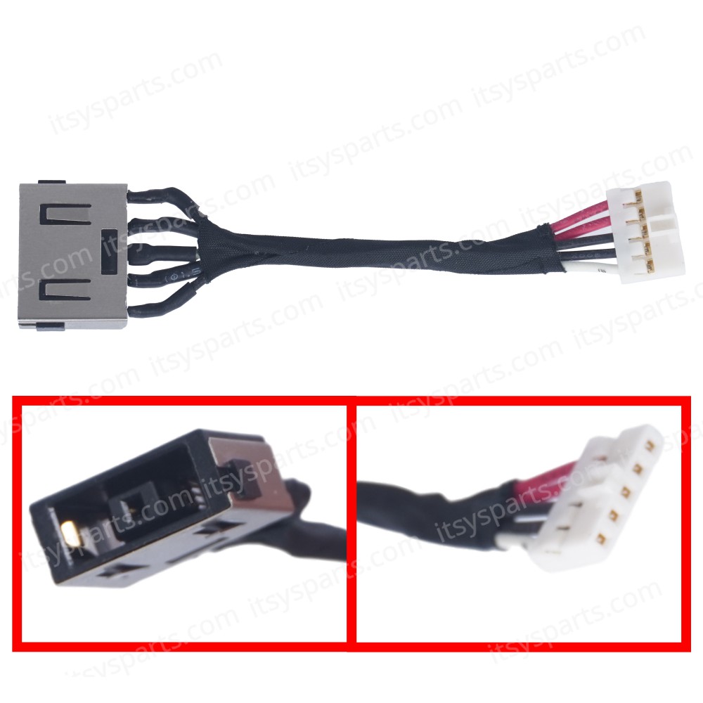 DC Power Jack Socket for Lenovo IdeaPad Yoga 730-15IKB 81CU 720-15IKB 80X7 730-15IWL 81JS DC30100ZU00 DC301011O00 CIZY5 5C10N67809 8S5C10N67809 5C10Q96435 with 5.2cm 5pins Square Slim Tip ( Ref.31001 ) DC Power Jack Socket for Lenovo IdeaPad Yoga 730-15IKB 81CU 720-15IKB 80X7 730-15IWL 81JS DC30100ZU00 DC301011O00 CIZY5 5C10N67809 8S5C10N67809 5C10Q96435 with 5.2cm 5pins Square Slim Tip ( Ref.31001 )