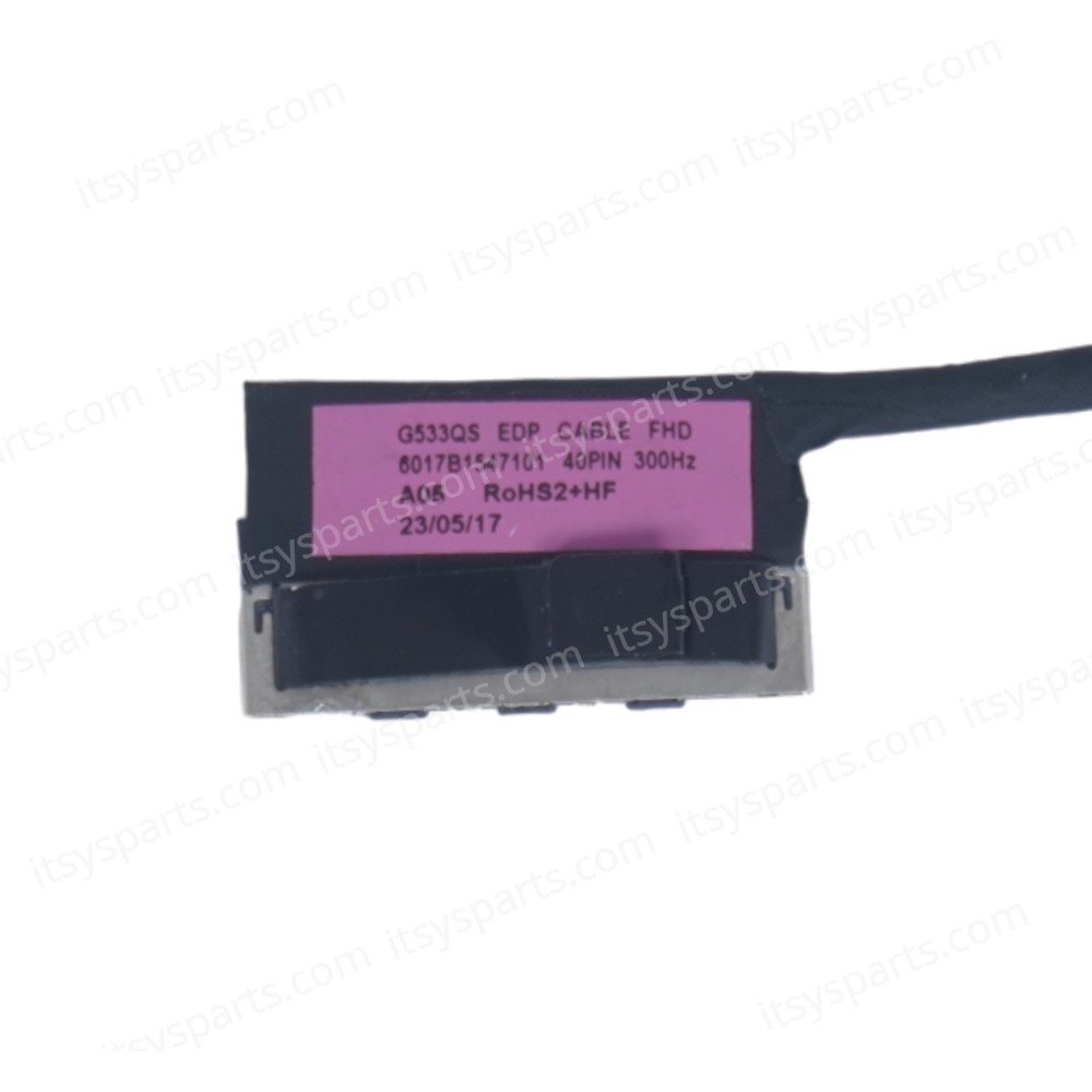 Monitor Cable - Flex Video Screen LCD Cable for Laptop Asus ROG 5R 5plus G533QR G533QM G533QS G533ZM G533ZS G533ZW G543QS G543ZW G543ZX 6017B1547101 14005-03710300 300Hz eDP 40pins Monitor cable ( Code 1-FLEX1375 ) Monitor Cable - Flex Video Screen LCD Cable for Laptop Asus ROG 5R 5plus G533QR G533QM G533QS G533ZM G533ZS G533ZW G543QS G543ZW G543ZX 6017B1547101 14005-03710300 300Hz eDP 40pins Monitor cable ( Code 1-FLEX1375 )