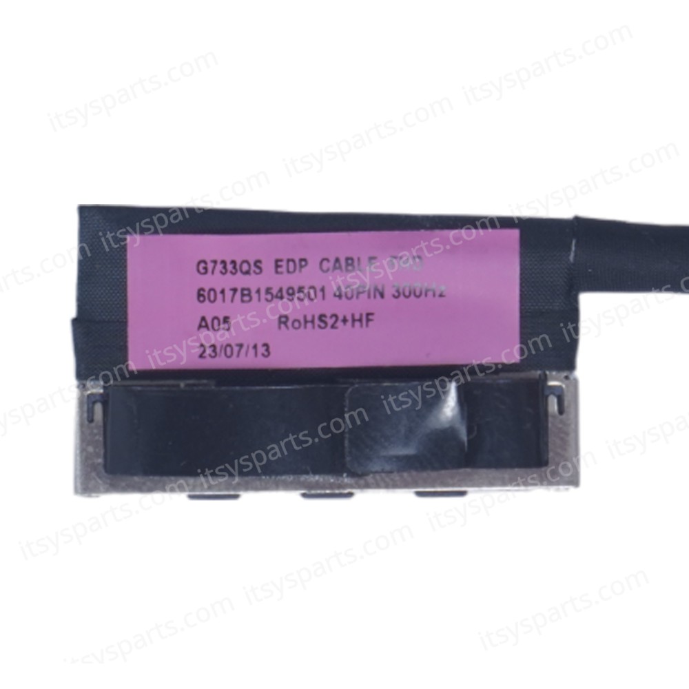 Monitor Cable - Flex Video Screen LCD Cable for Laptop Asus ROG Strix SCAR 17 G733 G733Q G733QS G733QM G733ZM 6017B1549501 14005-03690300 Non Touch 300Hz FHD eDP 40pins 0.4 Pitch Pin Monitor cable ( Ref.1-FLEX1414 ) Monitor Cable - Flex Video Screen LCD Cable for Laptop Asus ROG Strix SCAR 17 G733 G733Q G733QS G733QM G733ZM 6017B1549501 14005-03690300 Non Touch 300Hz FHD eDP 40pins 0.4 Pitch Pin Monitor cable ( Ref.1-FLEX1414 )