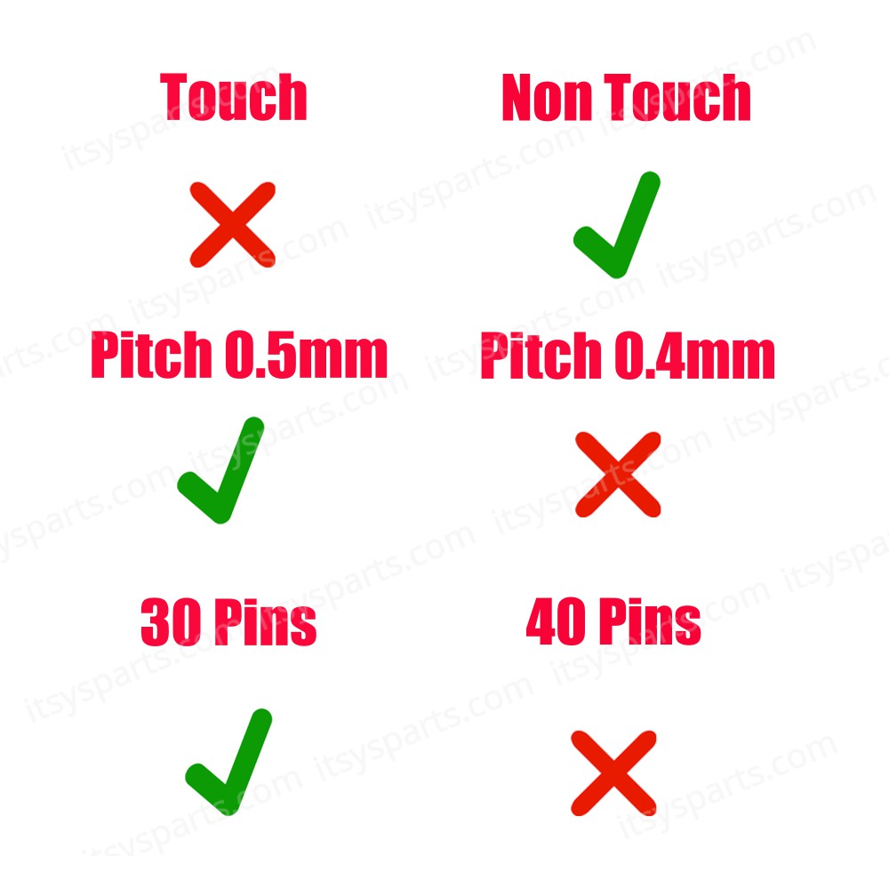 Monitor Cable - Flex Video Screen LCD Cable for Laptop Asus VivoBook 17X X1703 X1703ZA K1703 K1703ZA-WH34 1422-03WG0AS 14005-04180200 Non Touch eDP 30pins 0.5 Pitch Pin Monitor cable ( Ref.1-FLEX1471 )