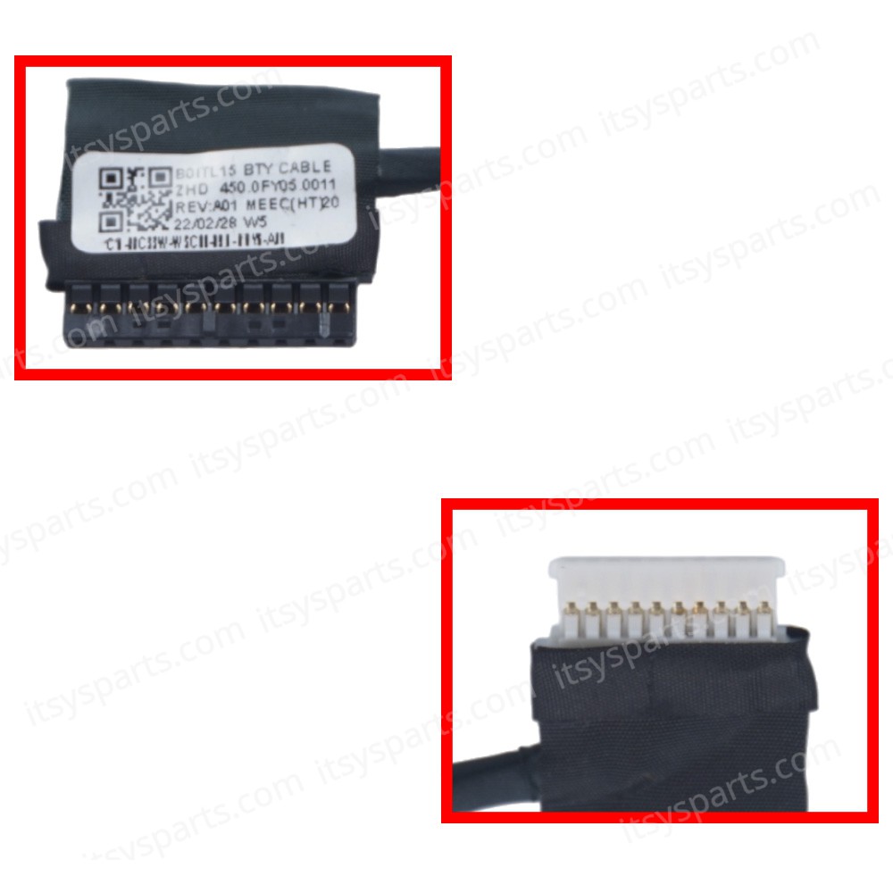 Battery Cable - Battery Cable for Dell Latitude 3500 E3400 P86F Long cable 0RC33W RC33W 450.0FY05.0011 450.0FY05.0001 ( Code 1-BTC0042 )