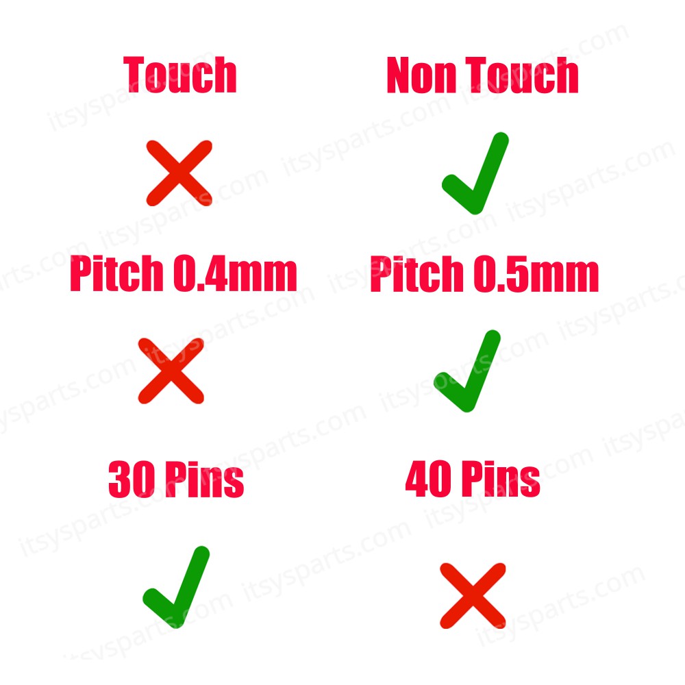 Monitor Cable - Flex Video Screen LCD Cable for Laptop Asus Zenbook UX431F UX431FA UX431DA UX431FL UM431D BX431 S4500F U4500F NB8616 HQ21310309000 Non Touch eDP 30pins 0.5 Pitch Pin Monitor cable ( Code 1-FLEX1514 )