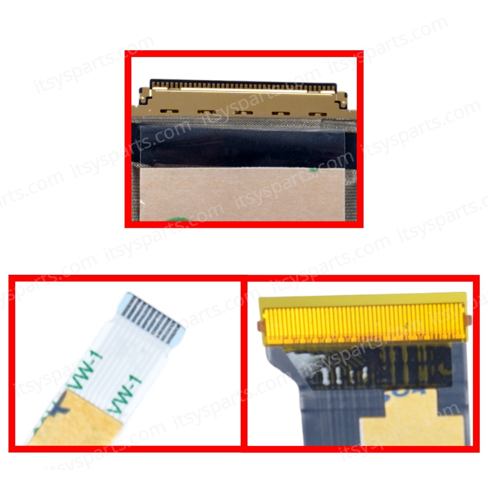 Monitor Cable - Flex Video Screen LCD Cable for Laptop Lenovo ThinkBook 16P G3 16P G2 ACH 20YM TB_16P QHD year 2021 5C10S30288 DC02002N41B eDP 40pins 0.5 Pitch Pin Monitor cable ( Ref.1-FLEX1529 )
