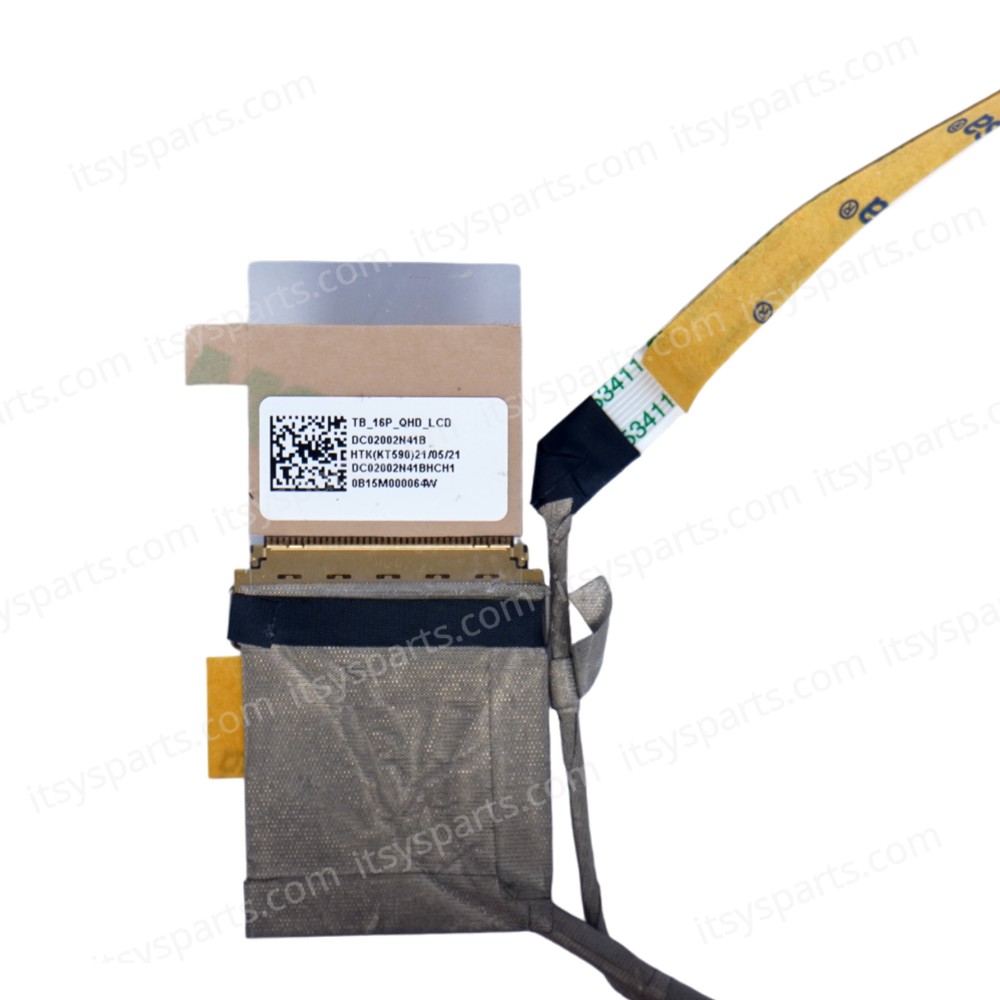 Monitor Cable - Flex Video Screen LCD Cable for Laptop Lenovo ThinkBook 16P G3 16P G2 ACH 20YM TB_16P QHD year 2021 5C10S30288 DC02002N41B eDP 40pins 0.5 Pitch Pin Monitor cable ( Ref.1-FLEX1529 )