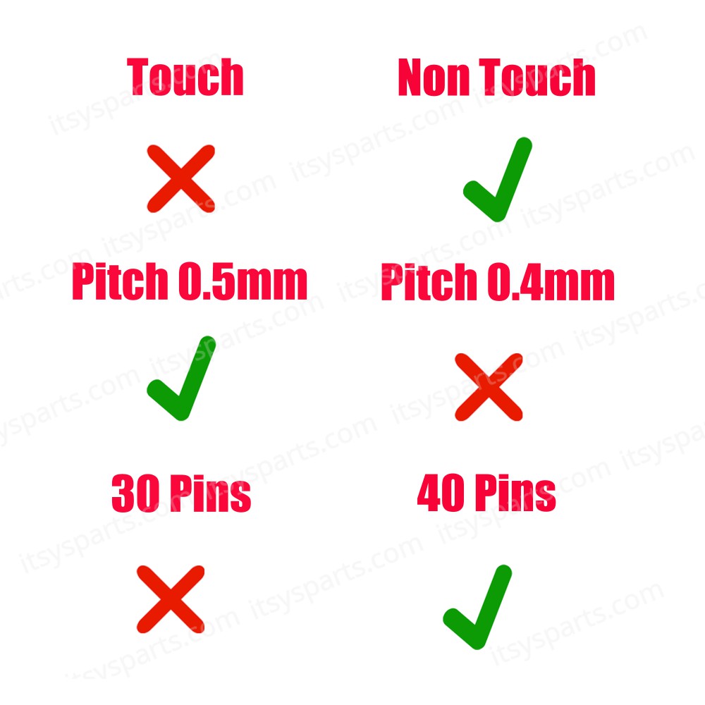Monitor Cable - Flex Video Screen LCD Cable for Laptop Lenovo Ideapad Gaming 3-15ARH05 3-15IMH05 Creator 5-15IMH05 81Y4 GY530 5C10S30064 DC020028A10 Non Touch eDP 40pins Monitor cable ( Ref.1-FLEX1550 )