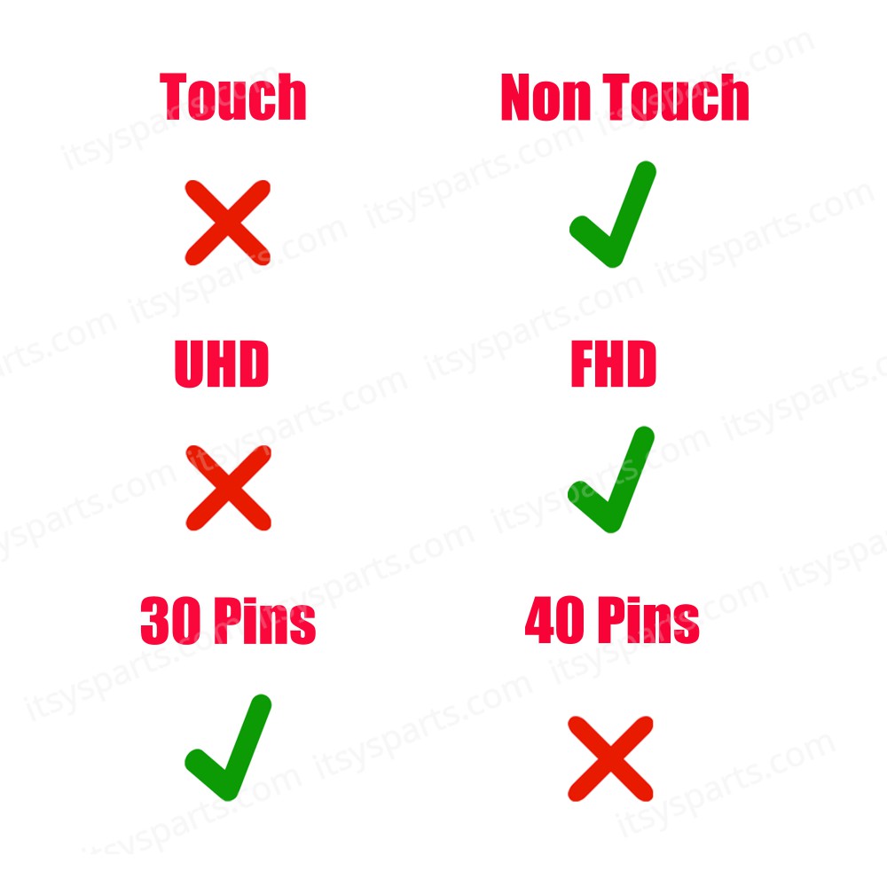 Monitor Cable - Flex Video Screen LCD Cable for Laptop Clevo N85H1 N850RC N850HK N850HJ Machenike T58 T58-T1 6-43-N85H1-020-1N Non Touch FHD eDP 30pins Monitor cable ( Code 1-FLEX1555 )