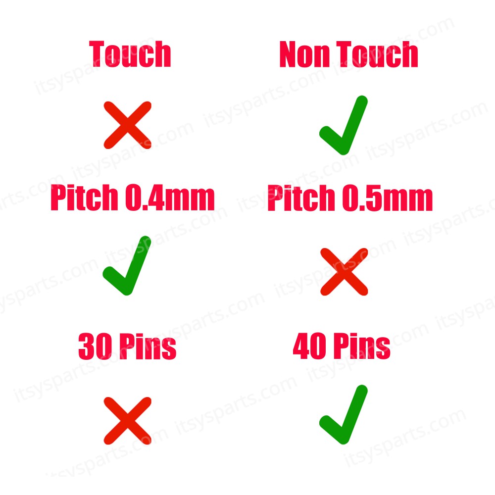 Monitor Cable - Flex Video Screen LCD Cable for Laptop Lenovo Xiaoxin Pro14 IAH5R ARH5R Yoga Slim 7 Pro 14IAH7 5C10S30611 DC02C00Y700 JS47L AMD 120hz eDP 40pins 0.4 Pitch Pin Monitor cable ( Ref.1-FLEX1596 )
