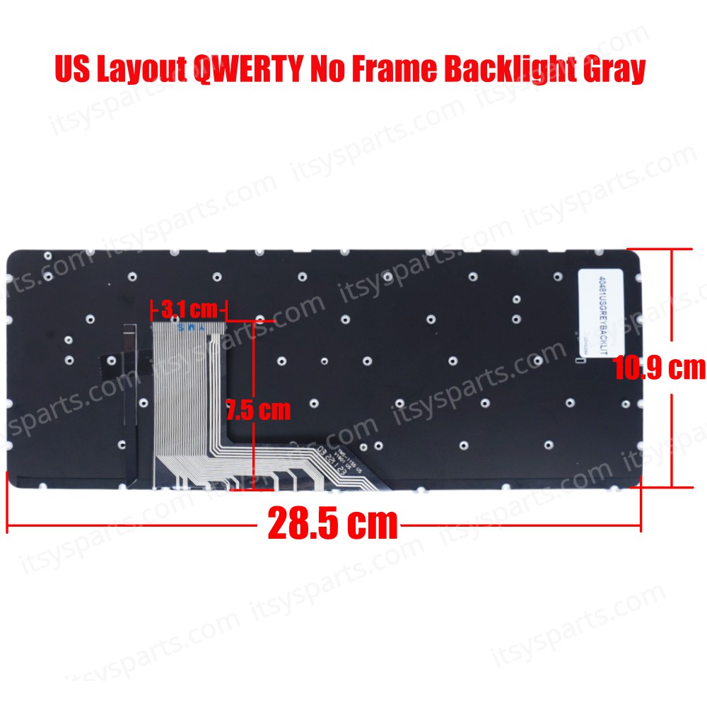 Keyboard - Laptop Keyboard for HP Spectre x360 13-4010n - Product Number : M9G61EA 788190-151 806500-151 US Grey Backlight ( Ref.40481USGREYBACKLIT )