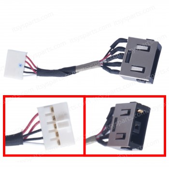 DC Power Jack Socket for Lenovo ThinkPad S2 Chromebook 13 DD0PS8AD003 01AV628 with cable 4cm 5pins Square Slim Tip ( Ref.31018 )