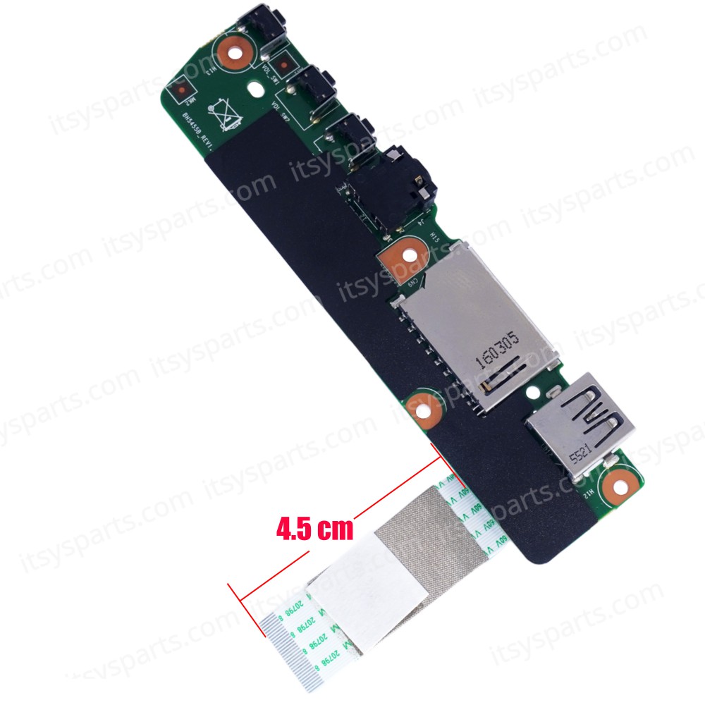 USB - I/O Board for Laptop Lenovo Flex 3-1120 80LX001DAU 80LX001GAU 80LX001FUS 300-11iby 5C50J08435 3005-01533 F12-150625-T-04 Audio SD Card with cable ( Ref.1-BRD172 ) USB - I/O Board for Laptop Lenovo Flex 3-1120 80LX001DAU 80LX001GAU 80LX001FUS 300-11iby 5C50J08435 3005-01533 F12-150625-T-04 Audio SD Card with cable ( Ref.1-BRD172 )