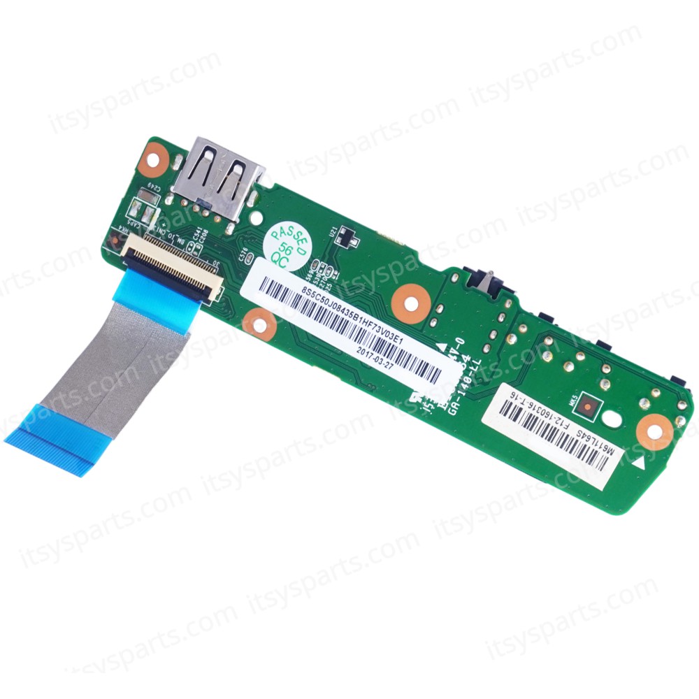 USB - I/O Board for Laptop Lenovo Flex 3-1120 80LX001DAU 80LX001GAU 80LX001FUS 300-11iby 5C50J08435 3005-01533 F12-150625-T-04 Audio SD Card with cable ( Ref.1-BRD172 ) USB - I/O Board for Laptop Lenovo Flex 3-1120 80LX001DAU 80LX001GAU 80LX001FUS 300-11iby 5C50J08435 3005-01533 F12-150625-T-04 Audio SD Card with cable ( Ref.1-BRD172 )