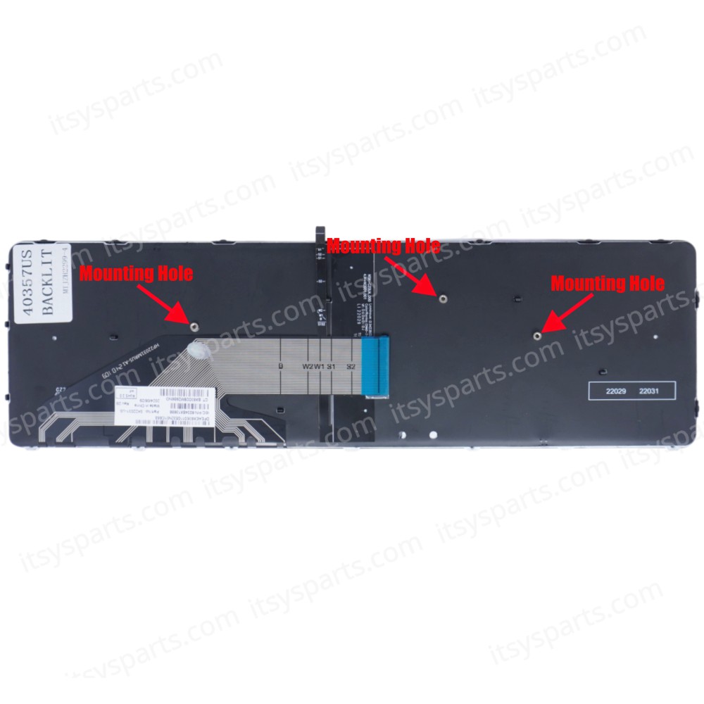 Keyboard - Laptop Keyboard for HP ProBook 650 G3 - Product number : X6U19AV 841145-131 841145-031 841145-031 841145-032 841145-041 US Backlight ( Code 40357USBACKLIT )