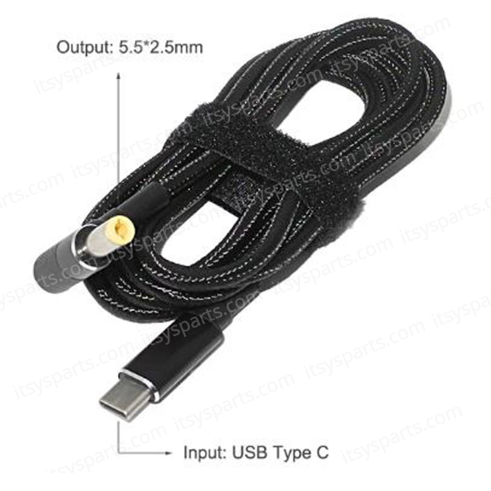 Power Adapter Charging Cable - Power Adapter Charging Cable USB Type-C Converter to 5.5mm*2.5mm 45W 65W 90W 90W 100W ( Ref.1-DCCRD045 ) Power Adapter Charging Cable - Power Adapter Charging Cable USB Type-C Converter to 5.5mm*2.5mm 45W 65W 90W 90W 100W ( Ref.1-DCCRD045 )