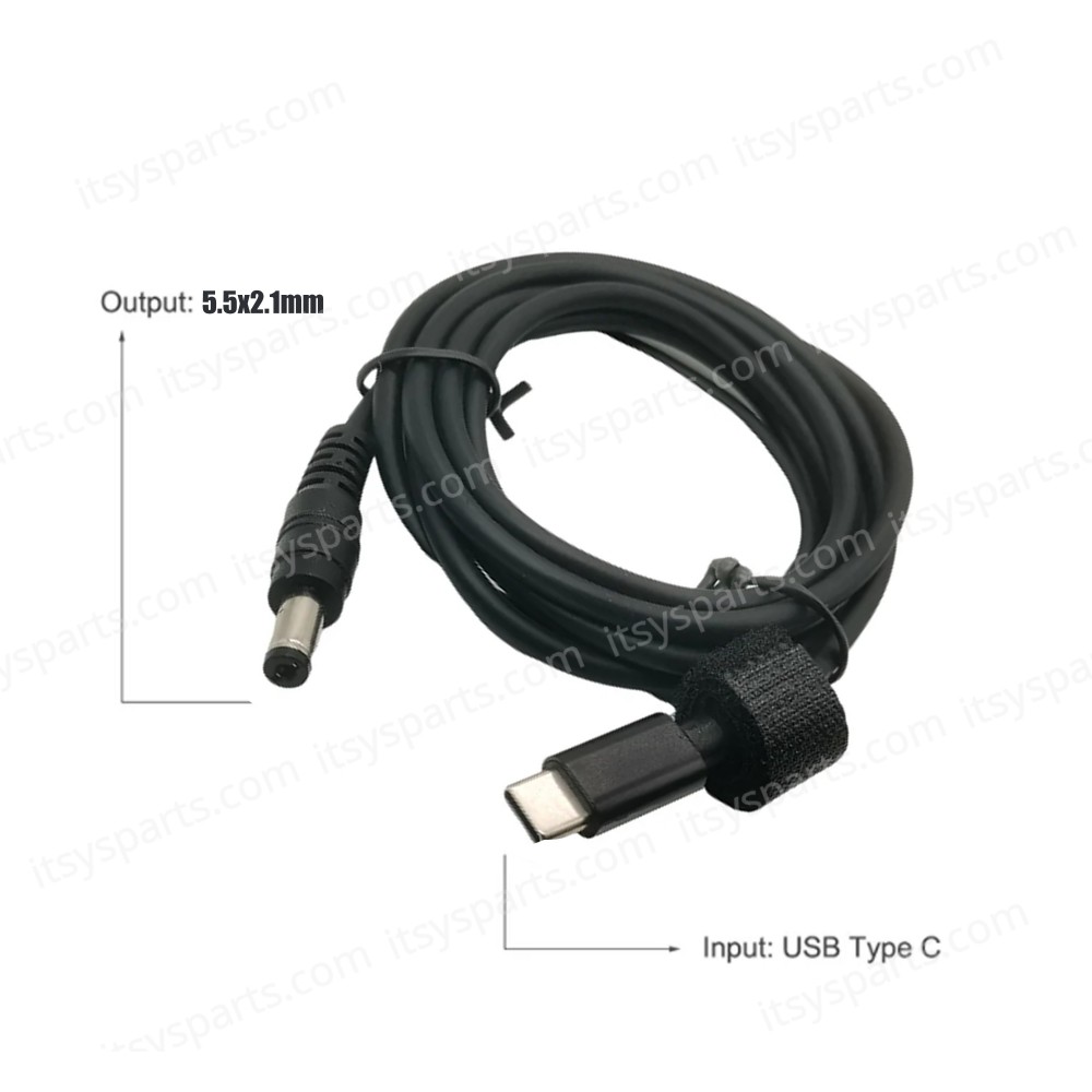 Power Adapter Charging Cable - Power Adapter Charging Cable USB Type-C Converter to 5.5mm*2.1mm 45W 65W 90W 90W 100W ( Ref.1-DCCRD055 ) Power Adapter Charging Cable - Power Adapter Charging Cable USB Type-C Converter to 5.5mm*2.1mm 45W 65W 90W 90W 100W ( Ref.1-DCCRD055 )