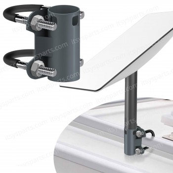 Mounting Kit - Steel RV Pole Mount Compatible for Starlink V2 Adjustable Outdoor Antenna Mounting Kit Starlink Accessories with Pipe Adapter for Roof/Yacht/Camper ( Ref. 1-PER0015 )