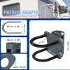Mounting Kit - Steel RV Pole Mount Compatible for Starlink V2 Adjustable Outdoor Antenna Mounting Kit Starlink Accessories with Pipe Adapter for Roof/Yacht/Camper ( Ref. 1-PER0015 )