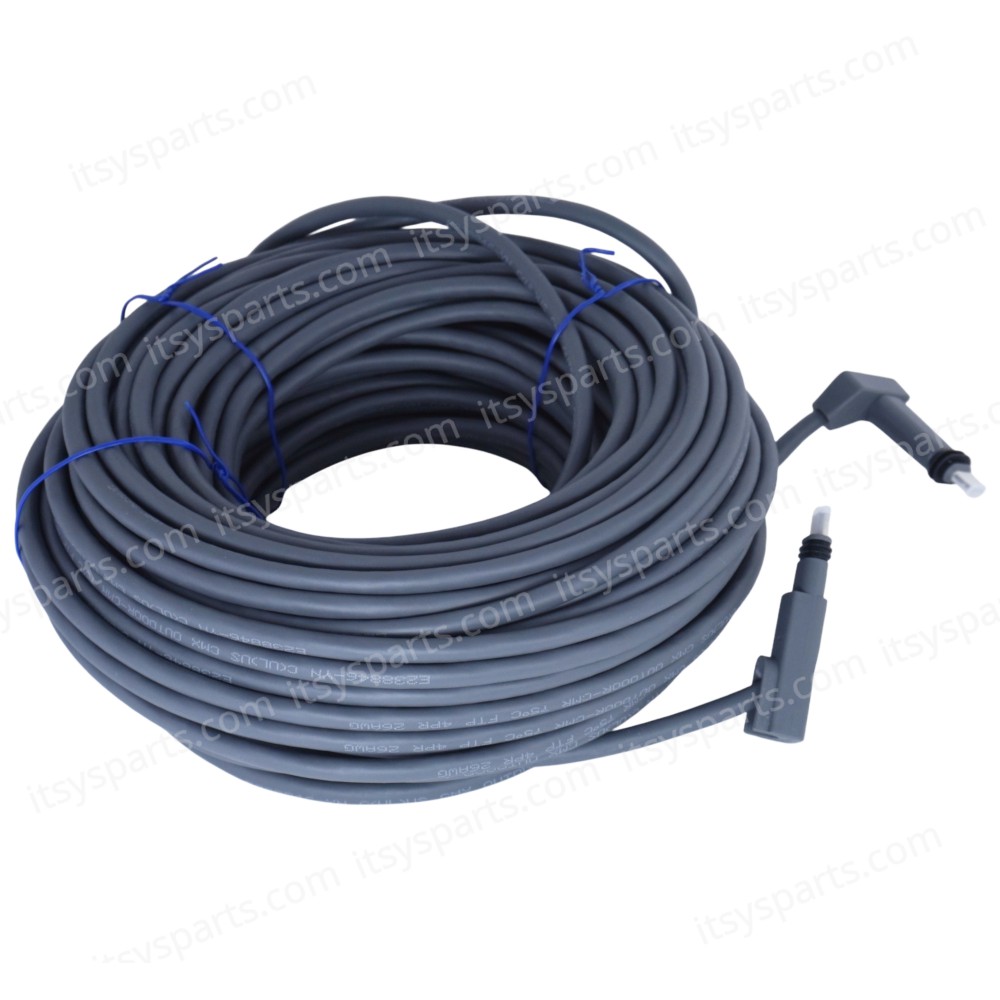 Replacement Cable For Starlink Rectangular Satellite V2 Starlink Cable Extension With End Caps Starlink Accessories Waterproof Gray 100FT/30M 26AWG Wire ( Code 1-PER0017 )